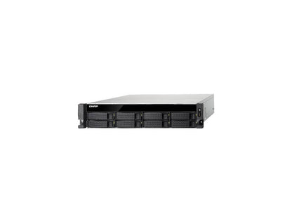 QNAP Intel Xeon E-2124 3.3GHz 8GB DDR4 6GbE 8SATA USB3.1 8-Bay 2U Rackmount NAS for Enterprise