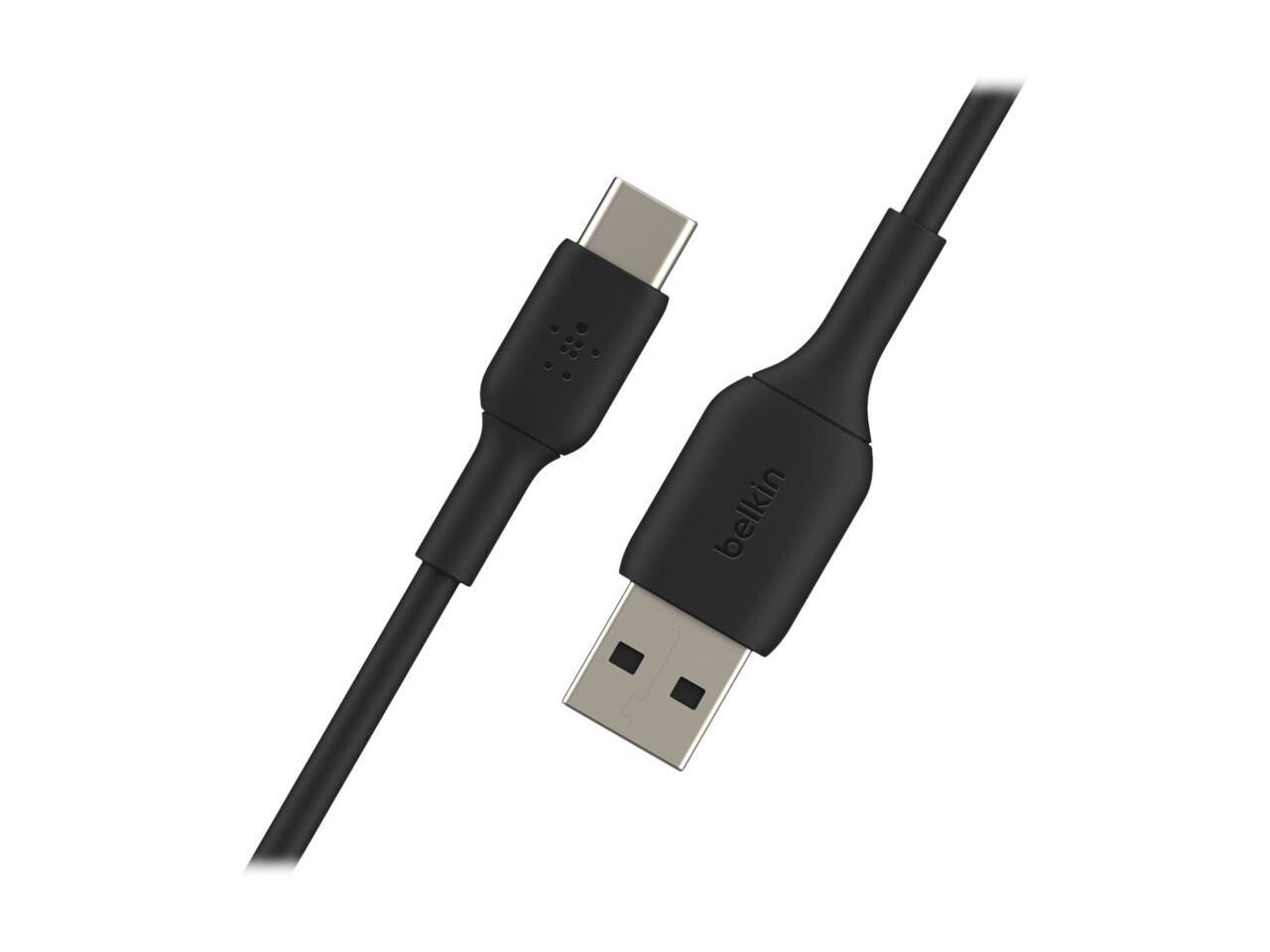 Belkin CAB002bt2MBK Black BOOST CHARGE Braided USB-C to USB-A Cable 6.56 ft. (2.0 m)