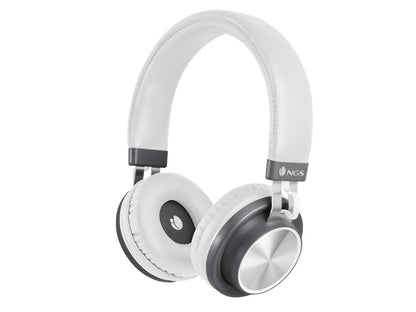 NGS Artica Patrol Wireless BT Stereo Headphones - White