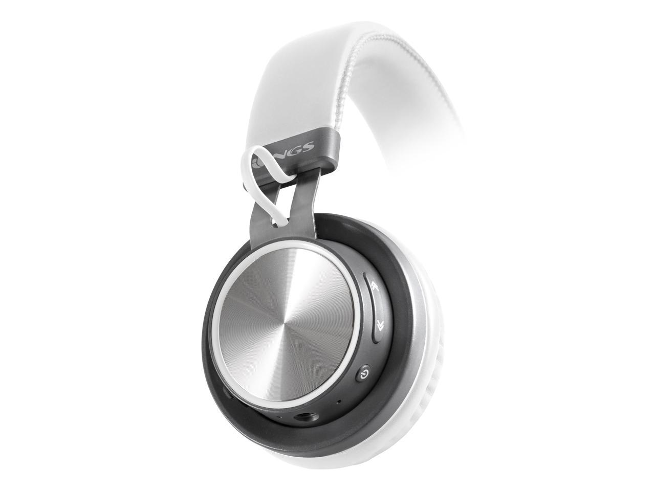 NGS Artica Patrol Wireless BT Stereo Headphones - White