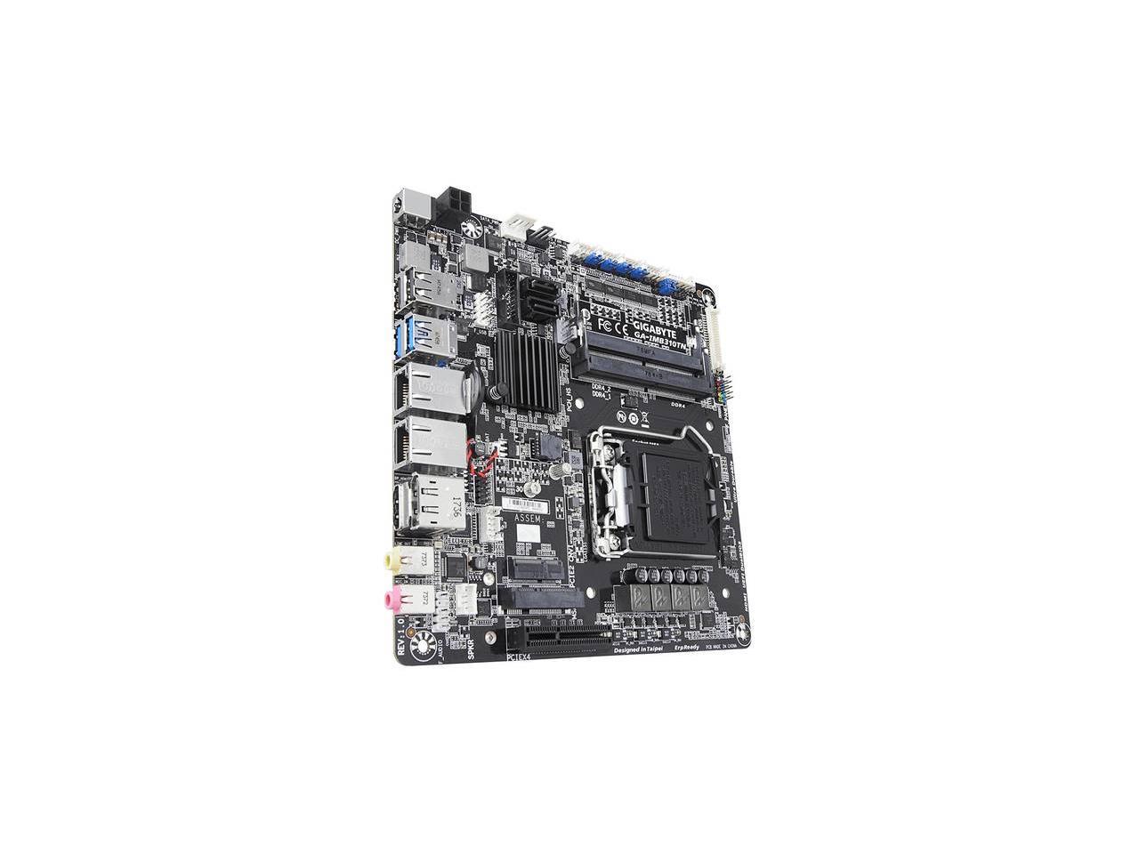 GIGABYTE LGA1151 Intel H310 DDR4 SATA3&USB3.1 M.2 V&A&2GbE Thin Mini-ITX Motherboard Model IMB310TN