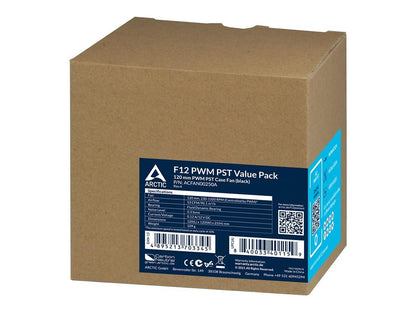 ARCTIC 120 mm F12 PWM PST Value Pack 5 Pack Black Model ACFAN00250A