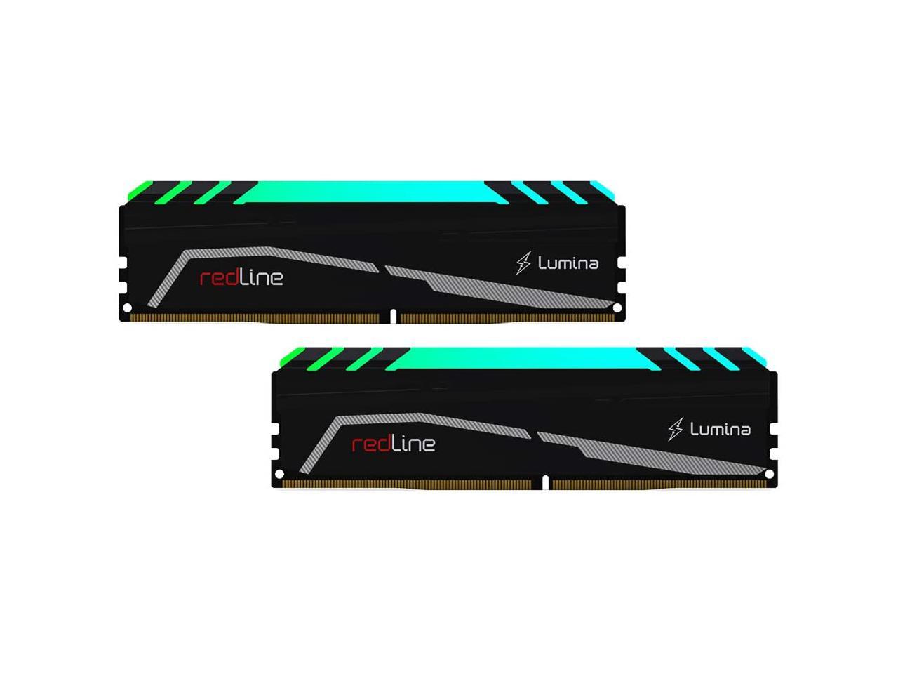 Mushkin 16GB (2X8GB) Redline Lumina DDR4-3600 PC4-28800 3600MHz 14-19-19-39 Desktop Memory Model MLA4C360EKKT8GX2