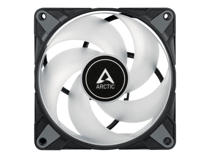 ARCTIC P14 PWM PST RGB 0dB (3 Pack, incl. Controller) - Case Fan, 140 mm PWM Optimised for Static Pressure, Semi-Passive: 0-1900 RPM - Black Model ACFAN00256A