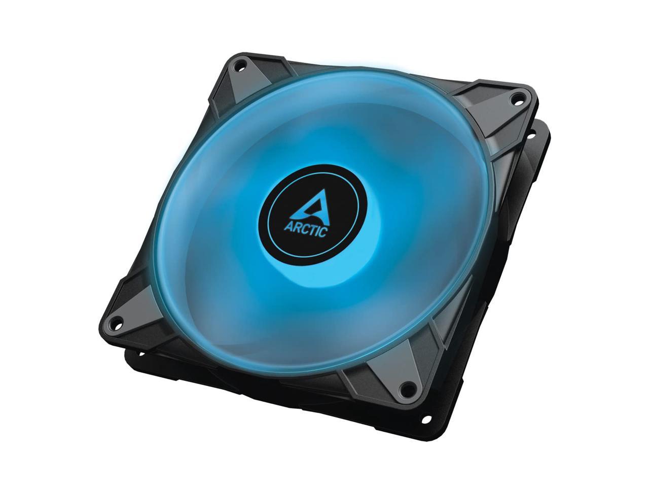 ARCTIC P14 PWM PST RGB 0dB - Case Fan, 140 mm PWM Optimised for Static Pressure, Semi-Passive: 0-1900 RPM, Single Fan - Black Model ACFAN00238A