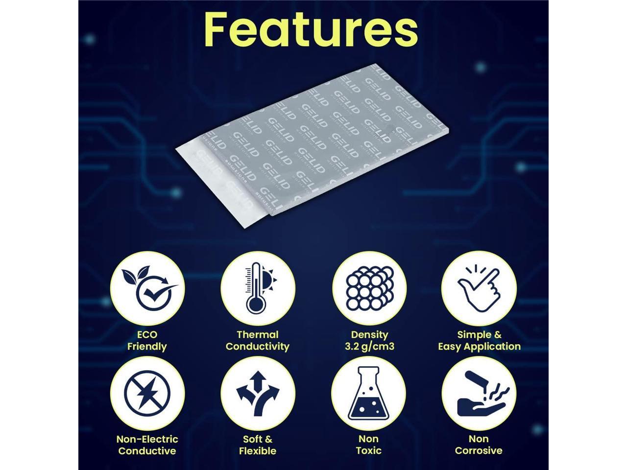 Gelid Solutions GP-Extreme 12W-Thermal Pad 80x40x0.5mm. Excellent He