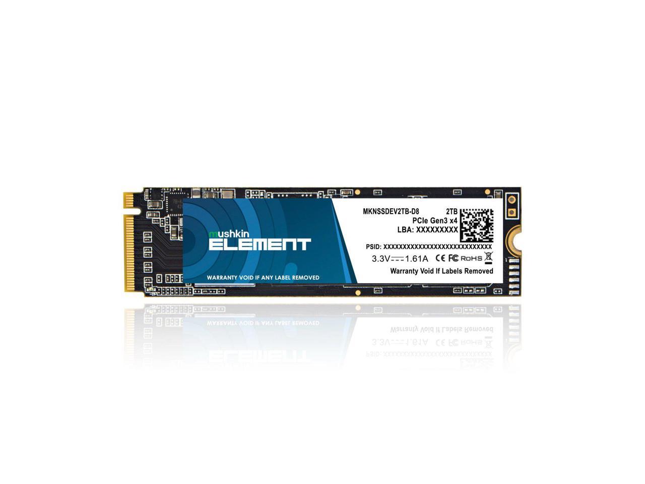 Mushkin 2TB ELEMENT M.2 2280 PCIE GEN3 X4 Solid State Drive