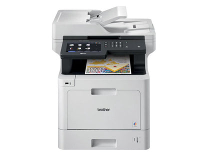 Brother Business Color Laser All-in-One Printer with Low-cost Printing, Duplex Print, Scan, Copy and Wireless Networking Model MFCL8905CDW