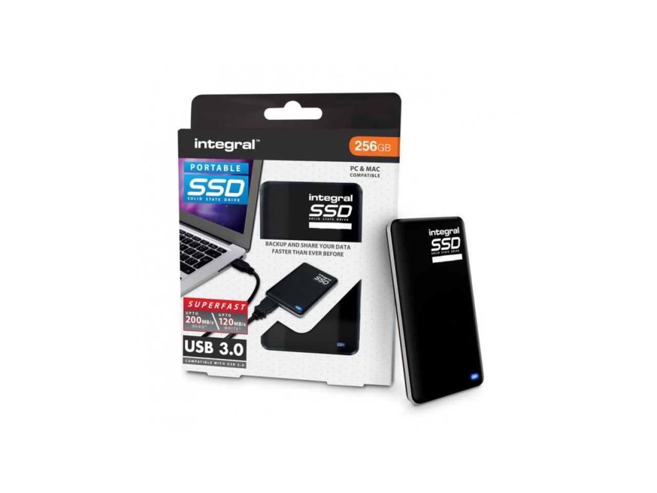 Integral 512GB USB 3.0 SSD. small, lightweight and Ultra Fast Portable Solid State Drive Model INSSD512GPORT3.0