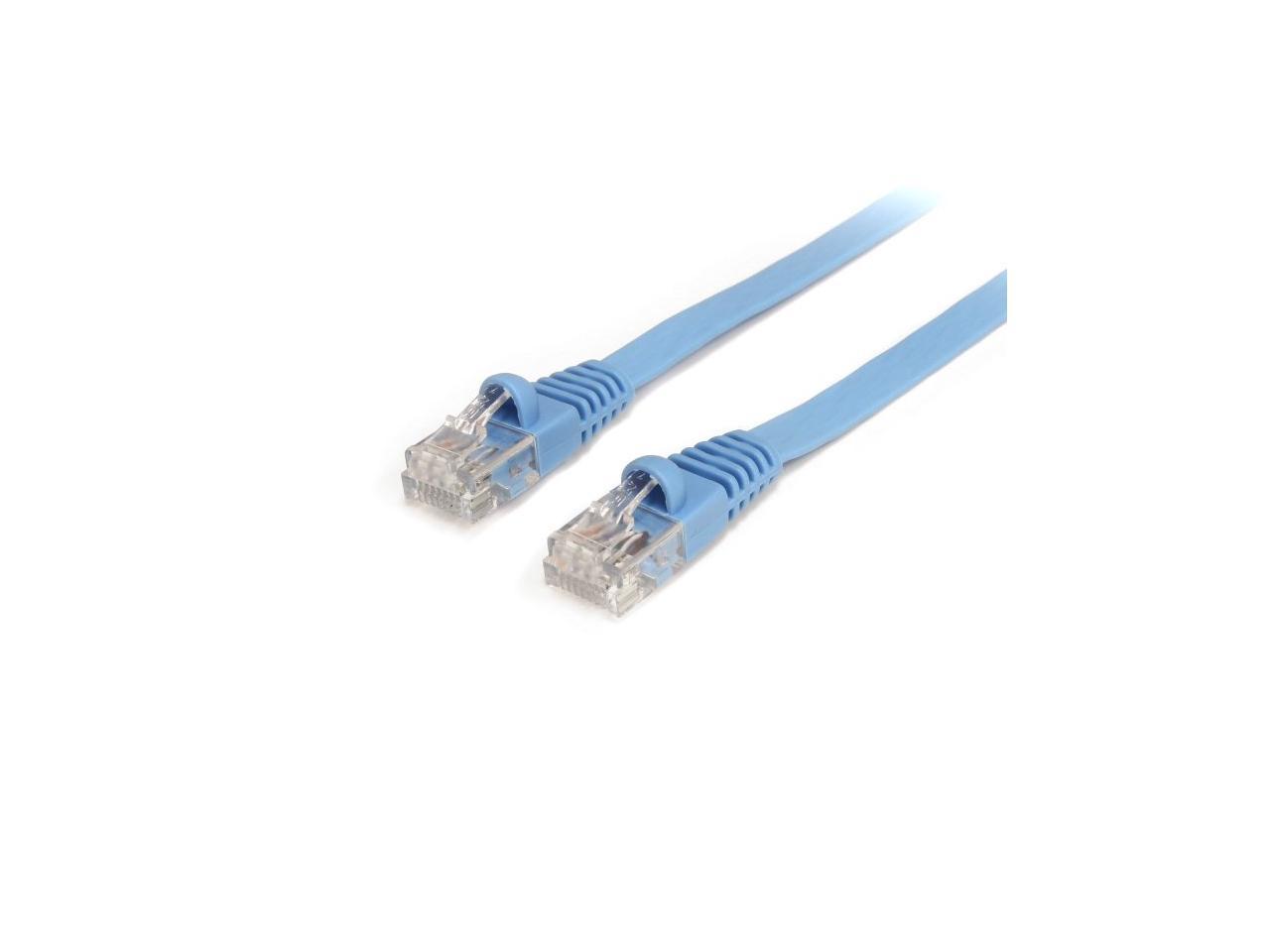 NEON Network Cable CAT6 RJ45 UTP Flat Snagless 15ft Blue. Model Cat6e-5m-LBLSN