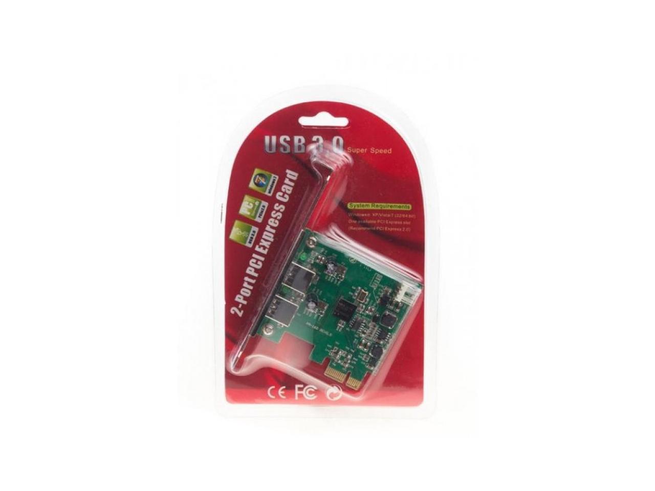 NEON 2 Port USB 3.0 High Speed PCI Express PCIe Card Adapter. Model MIK-PCI-USB3