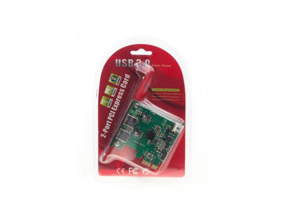 NEON 2 Port USB 3.0 High Speed PCI Express PCIe Card Adapter. Model MIK-PCI-USB3