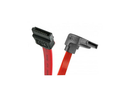NEON SATA Cable Serial ATA 7-pin Internal Angled Cable Red 40cm. Model NQ-SC002-90DEG