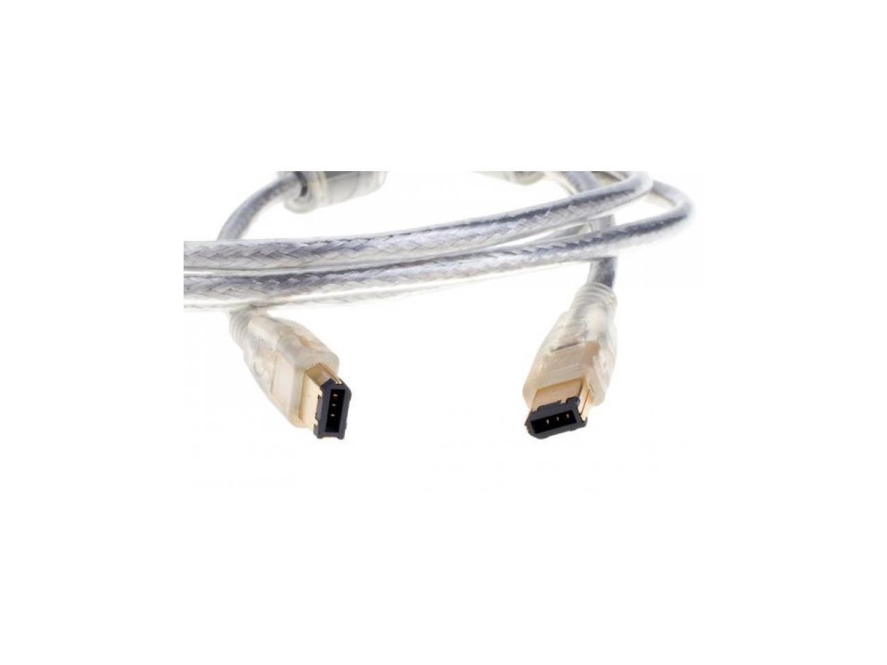 NEON FireWire IEEE 1394 Cable 6-pin male to 6-pin male 6ft High Speed Gold Plated. Model S-PC-1051A