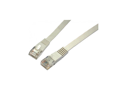 NEON Network Cable Patch Cord CAT6 RJ45 UTP Flat 10ft. Grey Model SX499A
