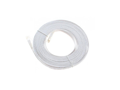 NEON Network Cable Patch Cord CAT6 RJ45 UTP Flat 15ft. Grey Model SX499B