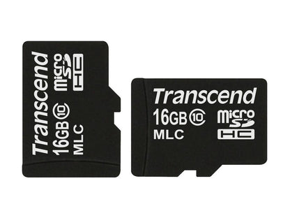 Transcend 16GB MicroSDHC Class 10 Memory Card Model TS16GUSDC10M