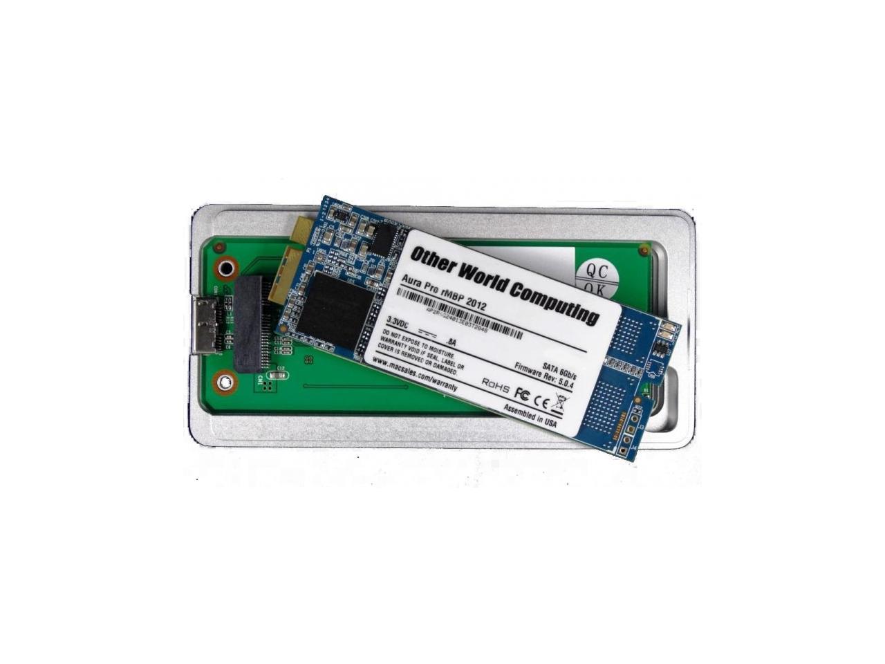 OWC 240GB Aura Pro 6G Solid State Drive SSD for 2012-2013 MacBook Pro with Retina Display. Model OWCSSDAP12R240