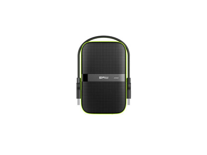Silicon Power 4TB Armor A60 IPX4 Water-resistant and Shockproof Portable Hard Drive USB 3.1 Gen1 Model SP040TBPHDA60S3K Black