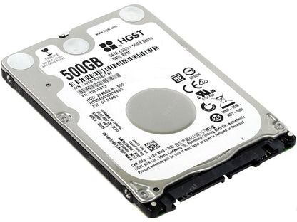 HGST 500GB Travelstar Z5K500.B 2.5-inch SATA III 5400 RPM, 16MB Cache Hard Disk Drive Model HTS545050B7E660