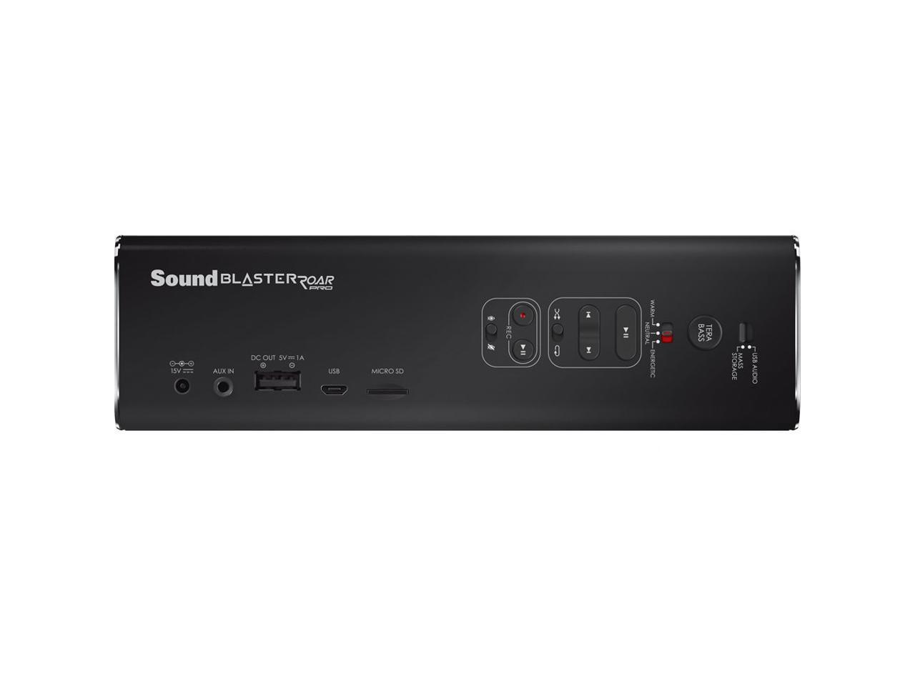 Creative Labs Sound Blaster Roar Pro Bluetooth Wireless Speaker Model 51MF8171AA001