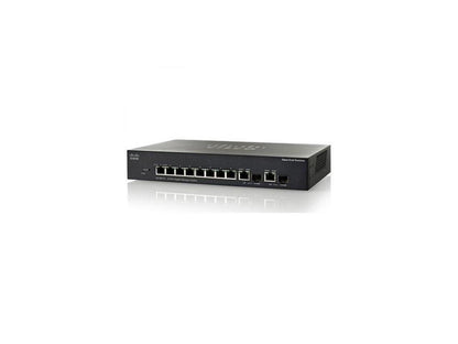 Cisco 10 Port Gigabit PoE 3 Layer Supported Managed Switch Model SG350-10MP-K9-NA
