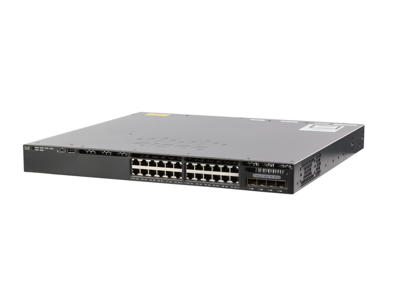 Cisco 24 port 2 Layer Supported Catalyst Managed Ethernet Switch Model WS-C3650-24TS-L