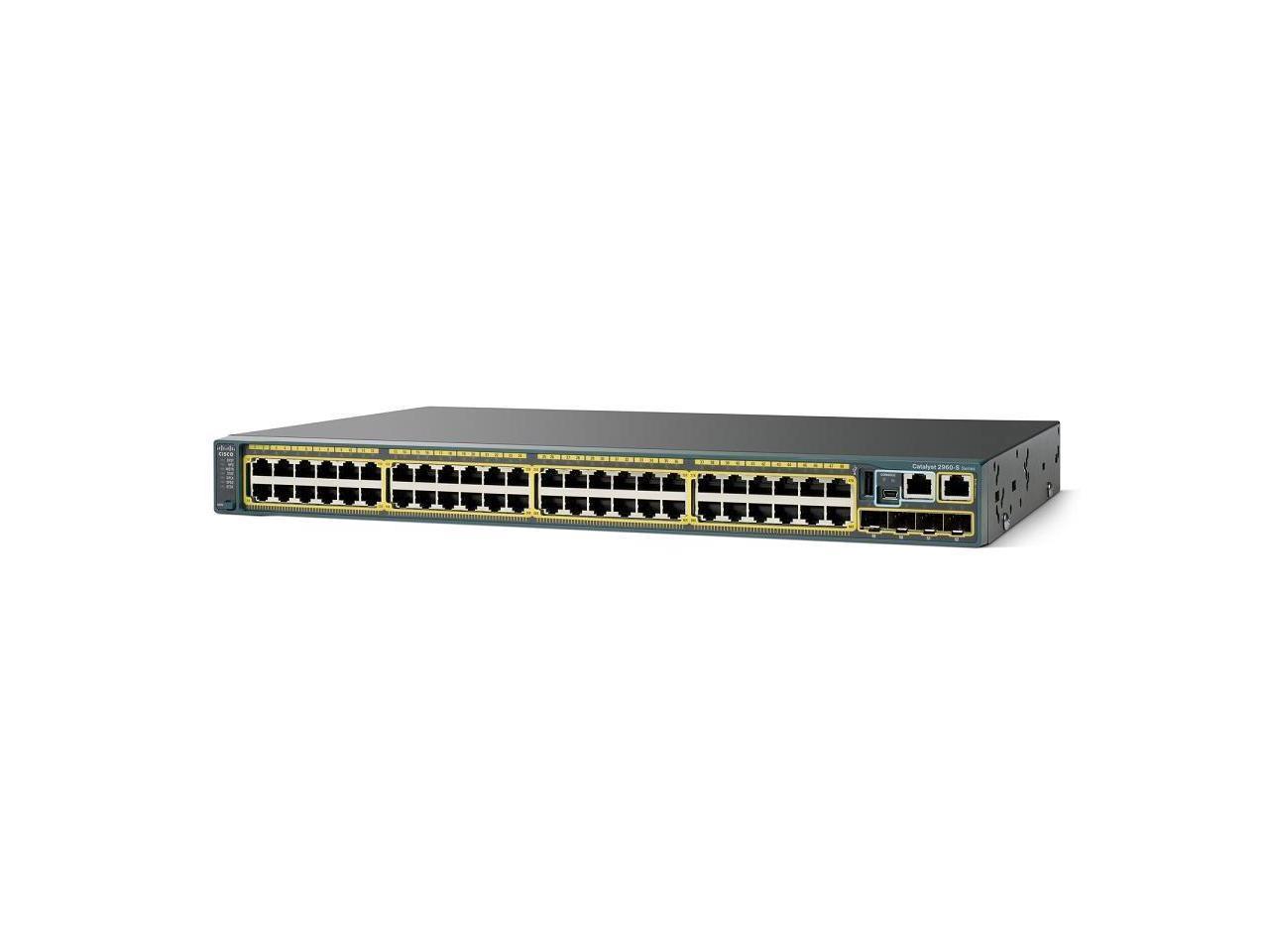 Cisco Catalyst 48 Network Port 2 Layer Supported Ethernet Switch Model WS-C2960X-48LPS-L