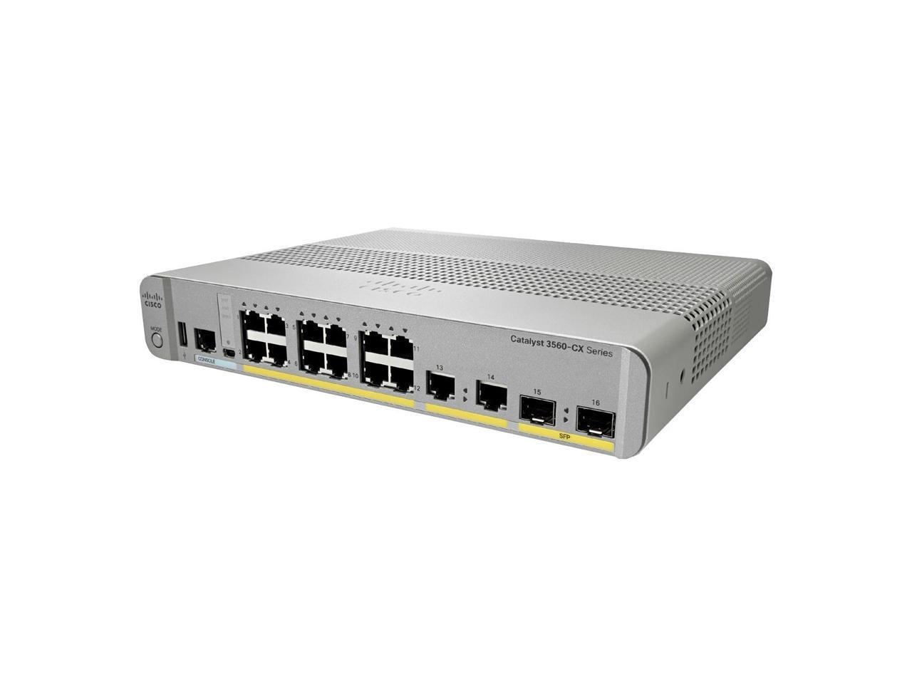 Cisco 8 Ports Manageable 2 x Expansion Slots Layer 3 Switch Model WS-C3560CX-8TC-S