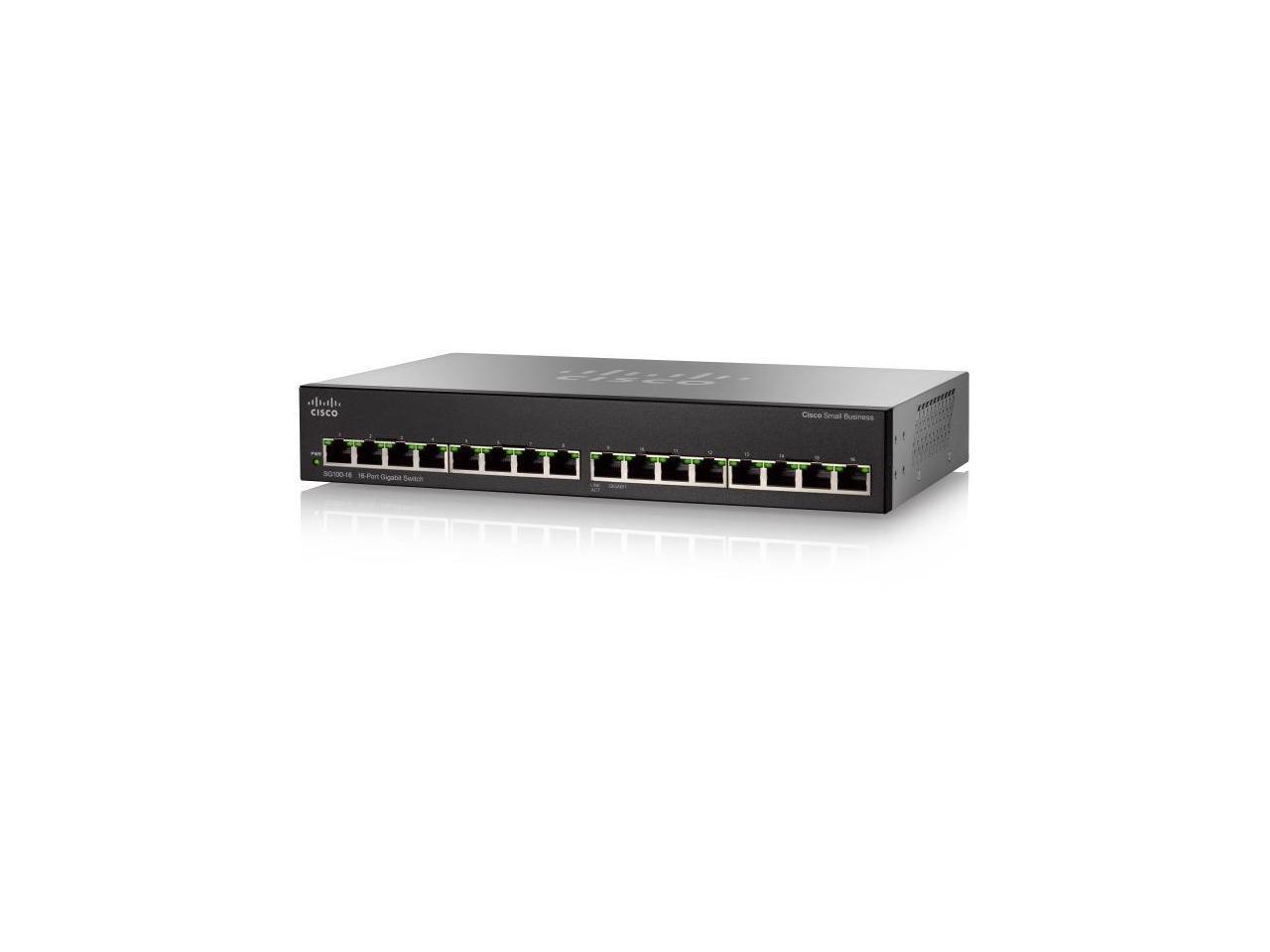 Cisco 16 Ports 2 Layer Supported Ethernet Switch Model SG110-16-NA