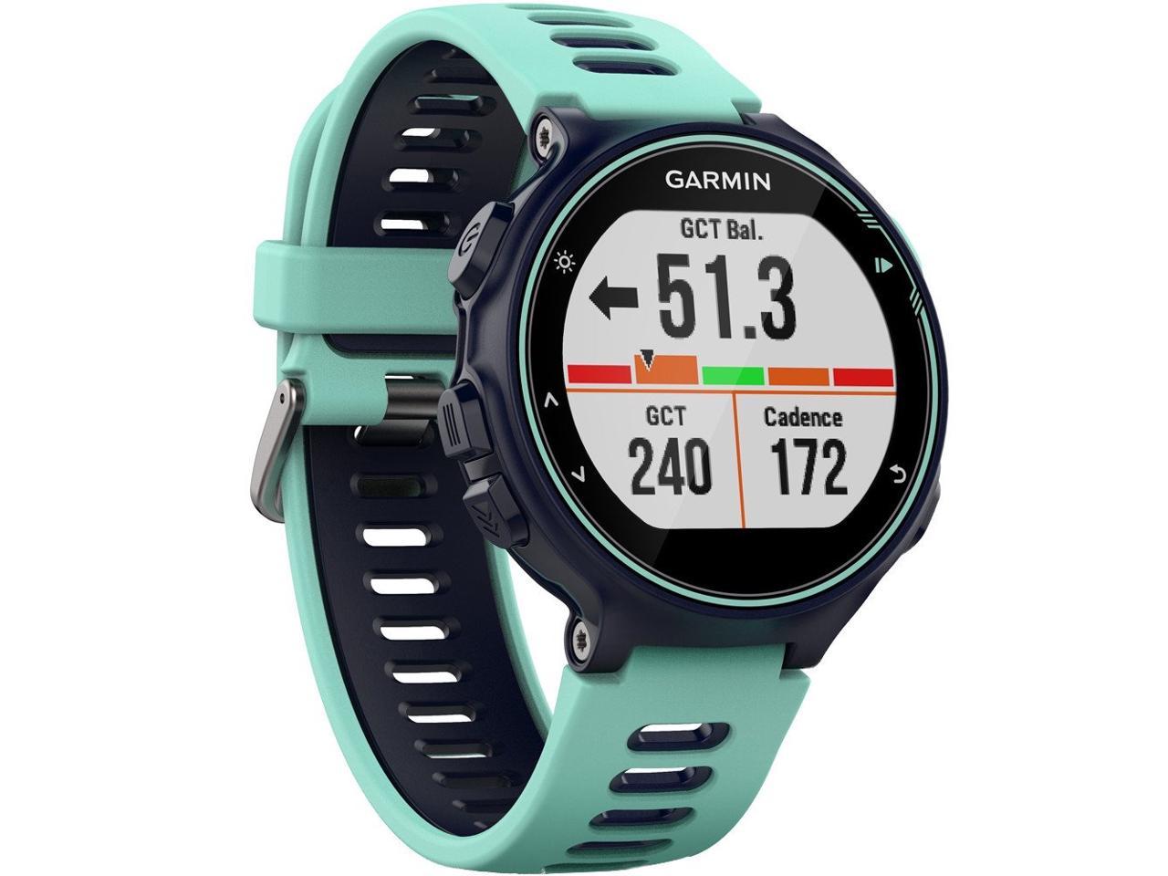 Garmin Forerunner 735XT Color Midnight Blue / Frost Blue GPS Running Watch Model 010-01614-07