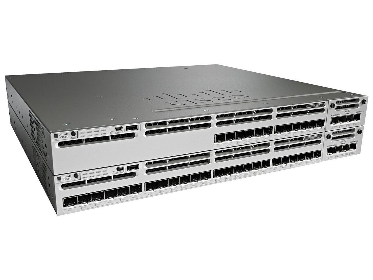 Cisco Catalyst 12 Gigabit Ethernet Expansion Slot Layer 3 Manageable Switch Model WS-C3850-12S-E