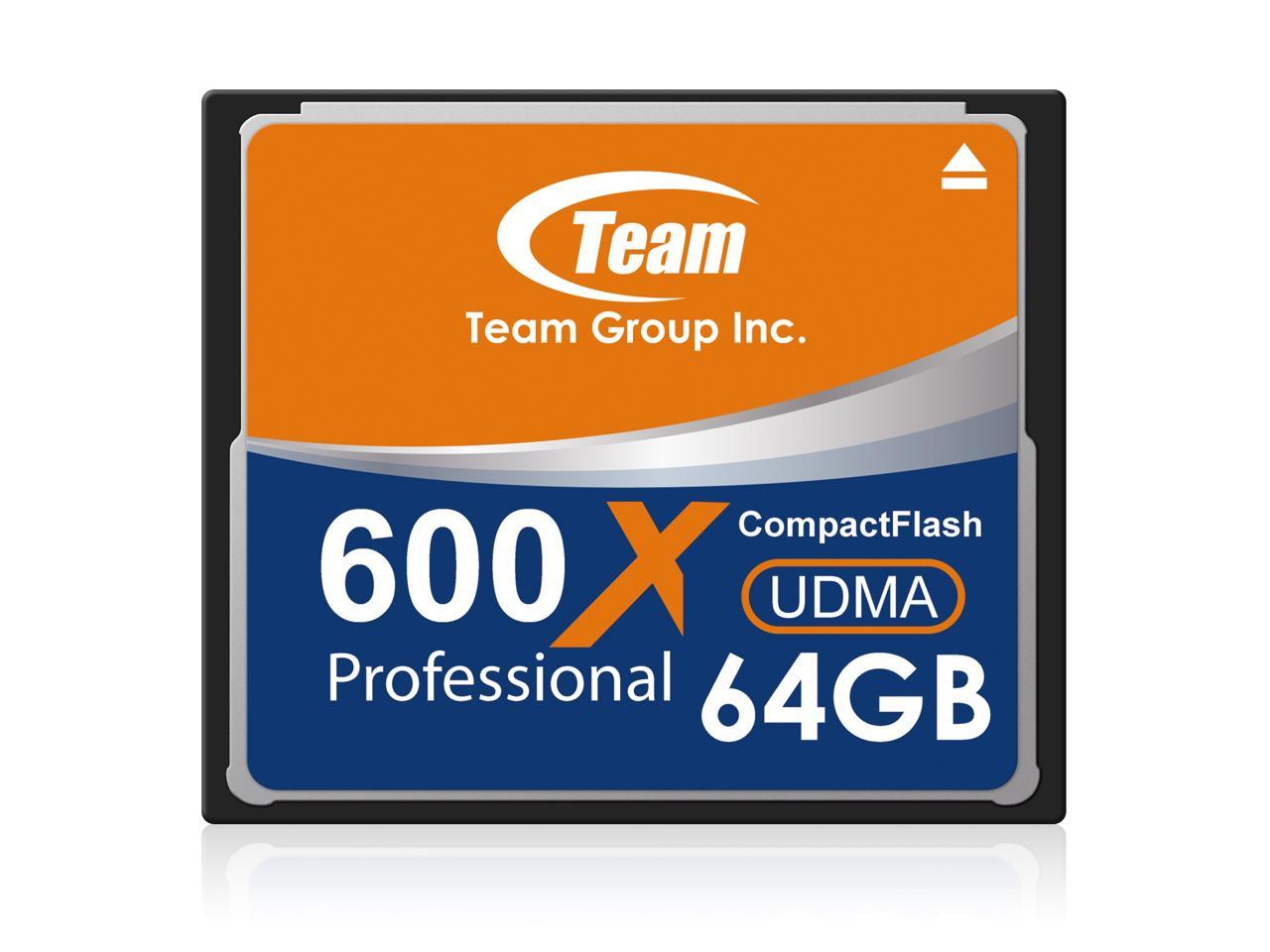 Team 64GB 600X UDMA CF CompactFlash Memory Card