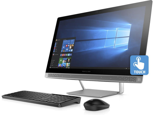HP 23.8" Touchscreen Pavilion 24-b217c All in One PC 1920 x 1080 Intel Quad Core i5 7th Gen 7400T 2.40 GHz 12GB DDR4 SDRAM 1TB HDD Windows 10 Home 64 bit Model Z5L74AAR#ABA