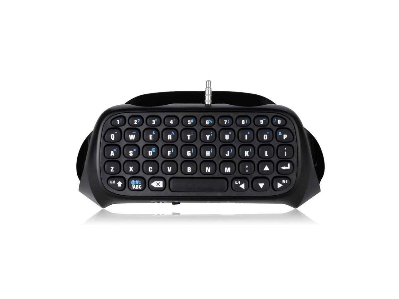 NEON Wireless Keyboard for PS4 Controller Color Black Model PS4-WKEY-Blk