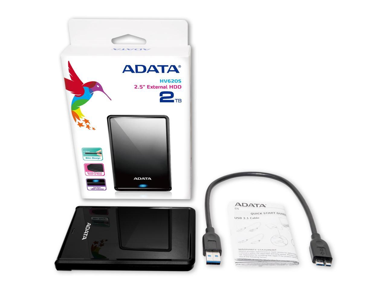 ADATA CLASSIC HDD HV620S 1TB BLACK