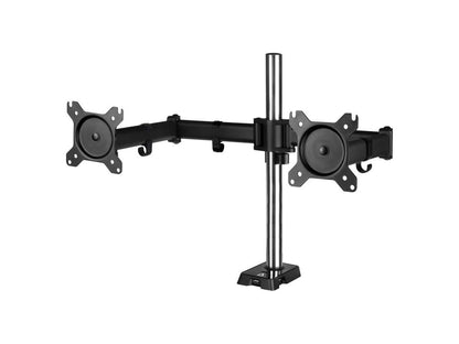 ARCTIC Z2 (Gen 3) - Dual Monitor Arm with 4-Port USB Hub for 13'' - 29''/34'' Inches Ultrawide, Up to 15 kg Weight Capacity (33 lbs) per Arm - 360 Degree Rotation, Easy Monitor Adjustment – Black