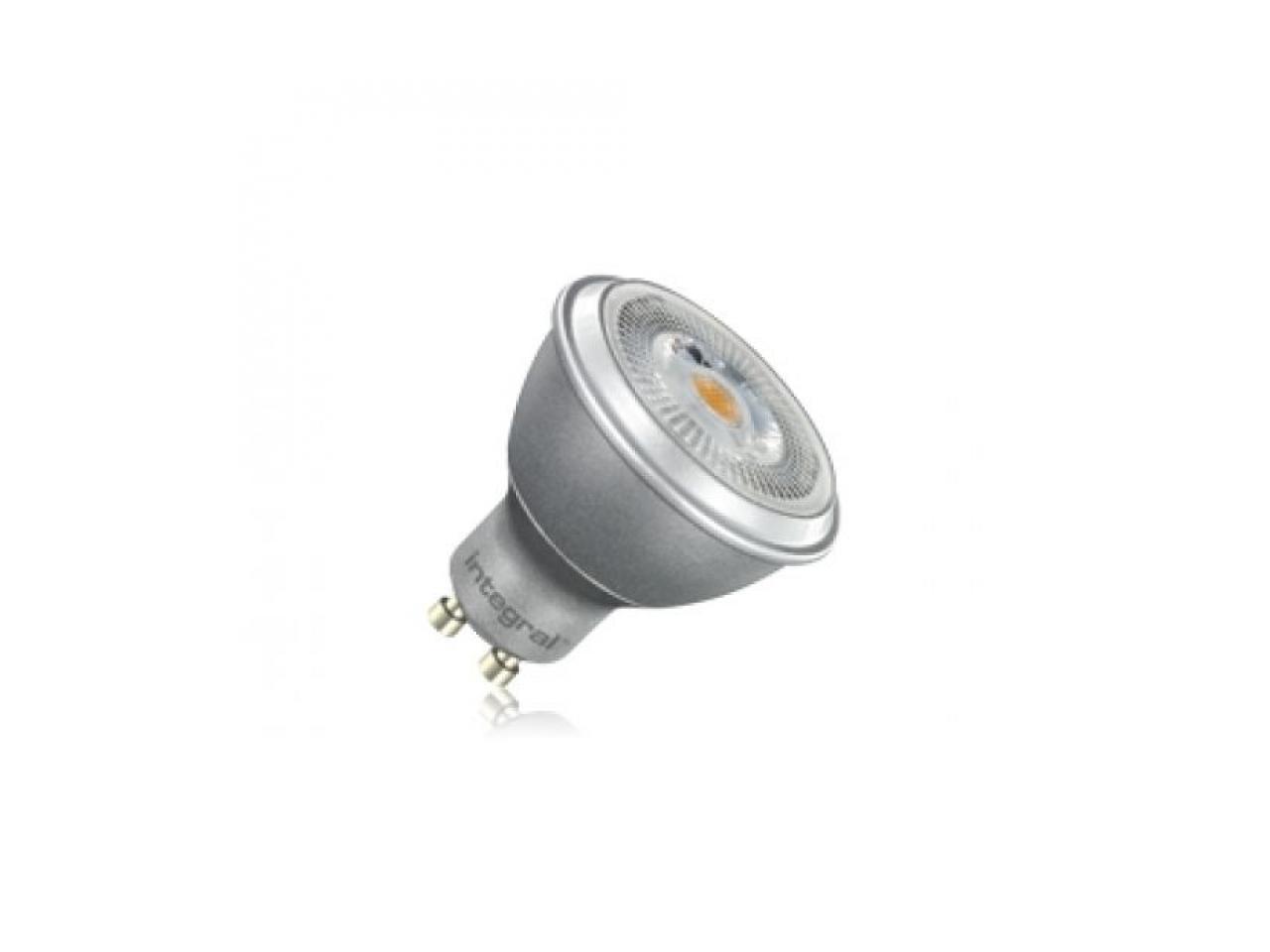 Integral LED GU10 6.8W Dimmable Spotlight Silver