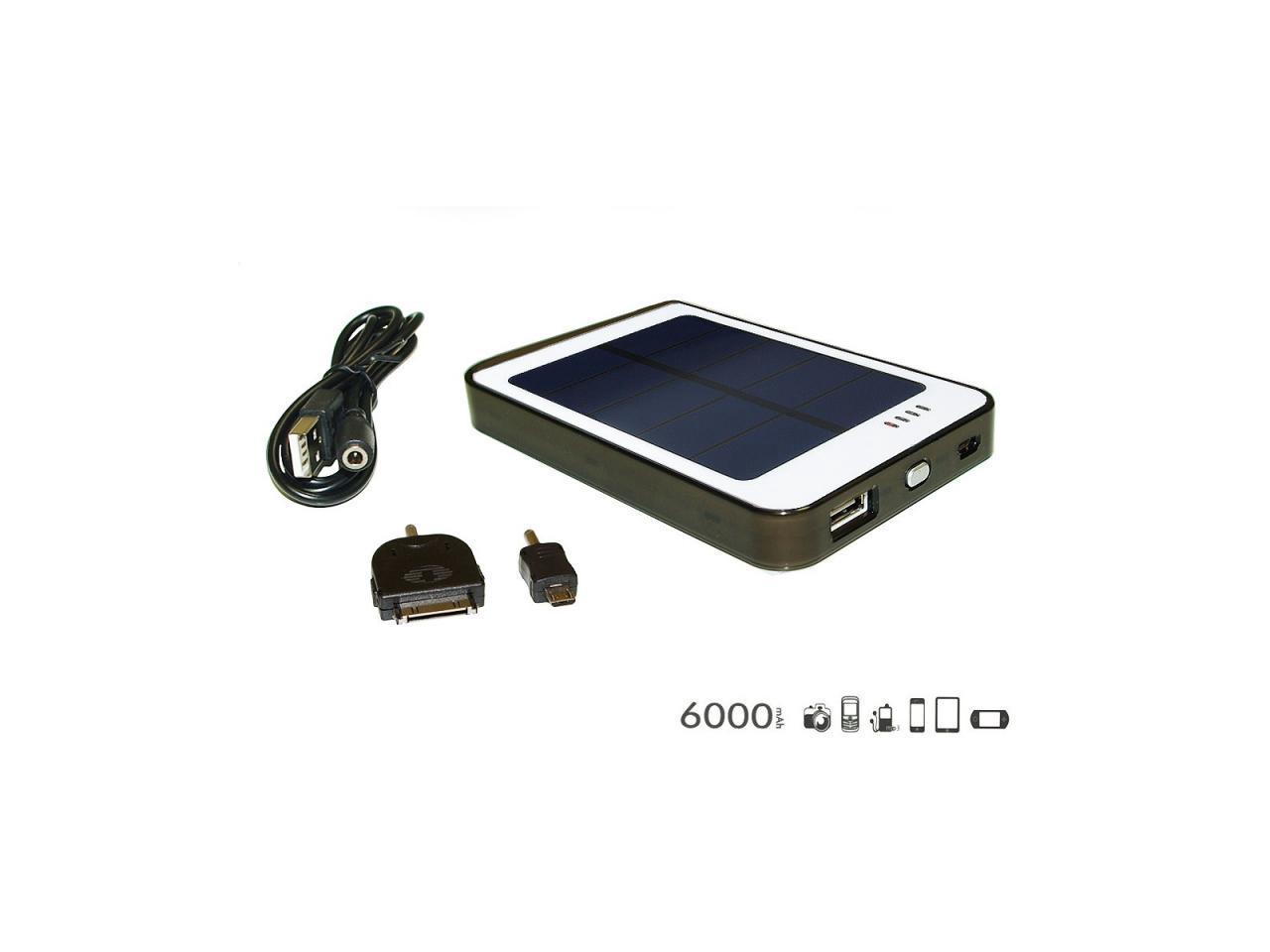 EyezOff EZ37H 6000mAh Solar Charger and Power Bank