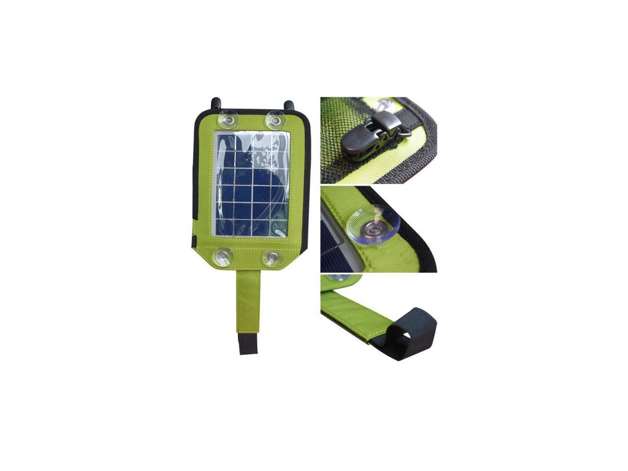 EyezOff EZYG-020 Portable Solar Charger Grey/Bright Green
