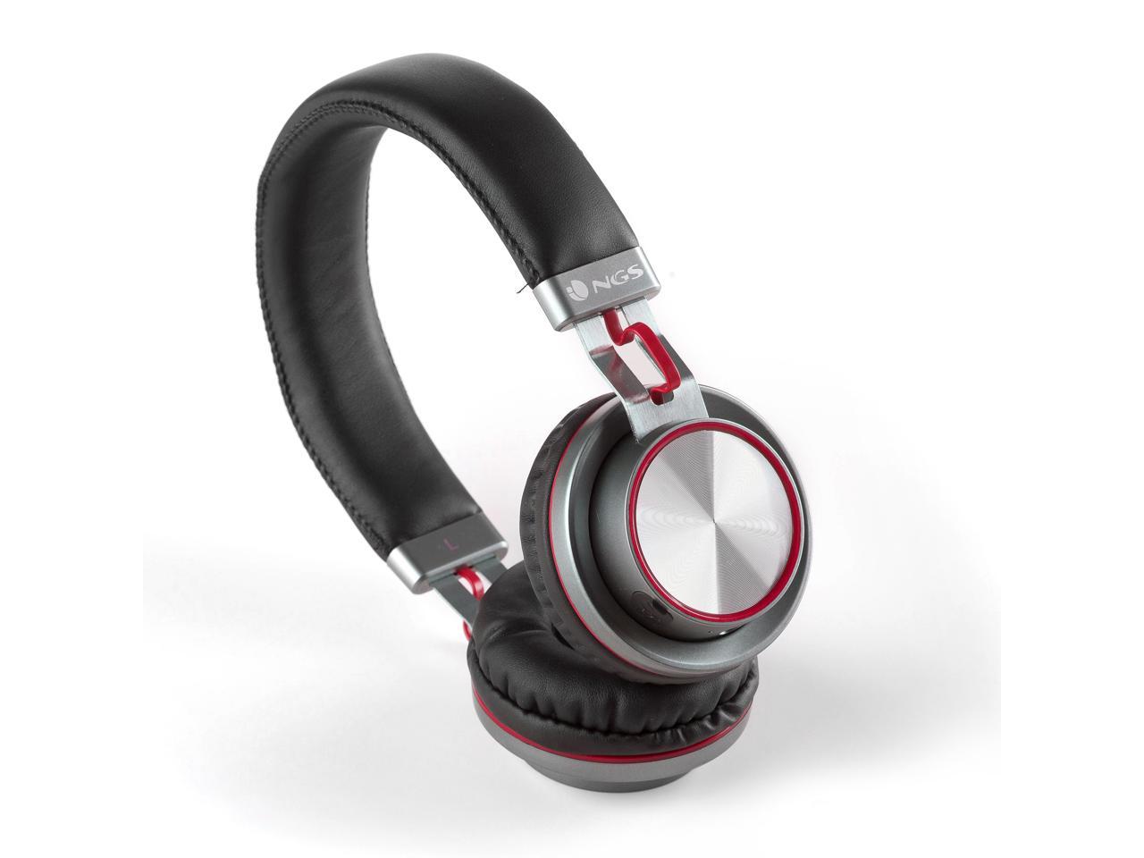 NGS Artica Patrol Bluetooth Stereo Headphones - Red