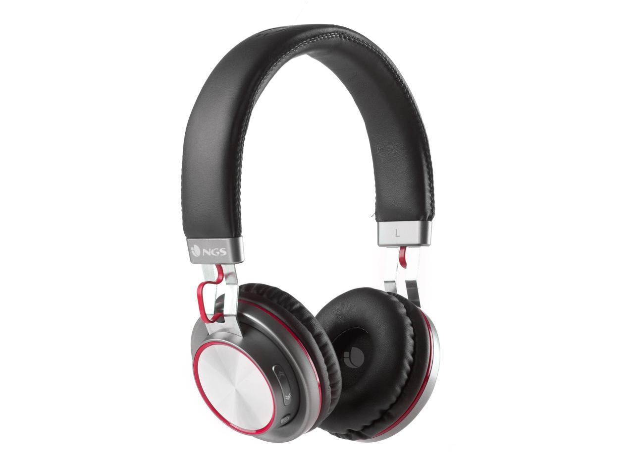 NGS Artica Patrol Bluetooth Stereo Headphones - Red