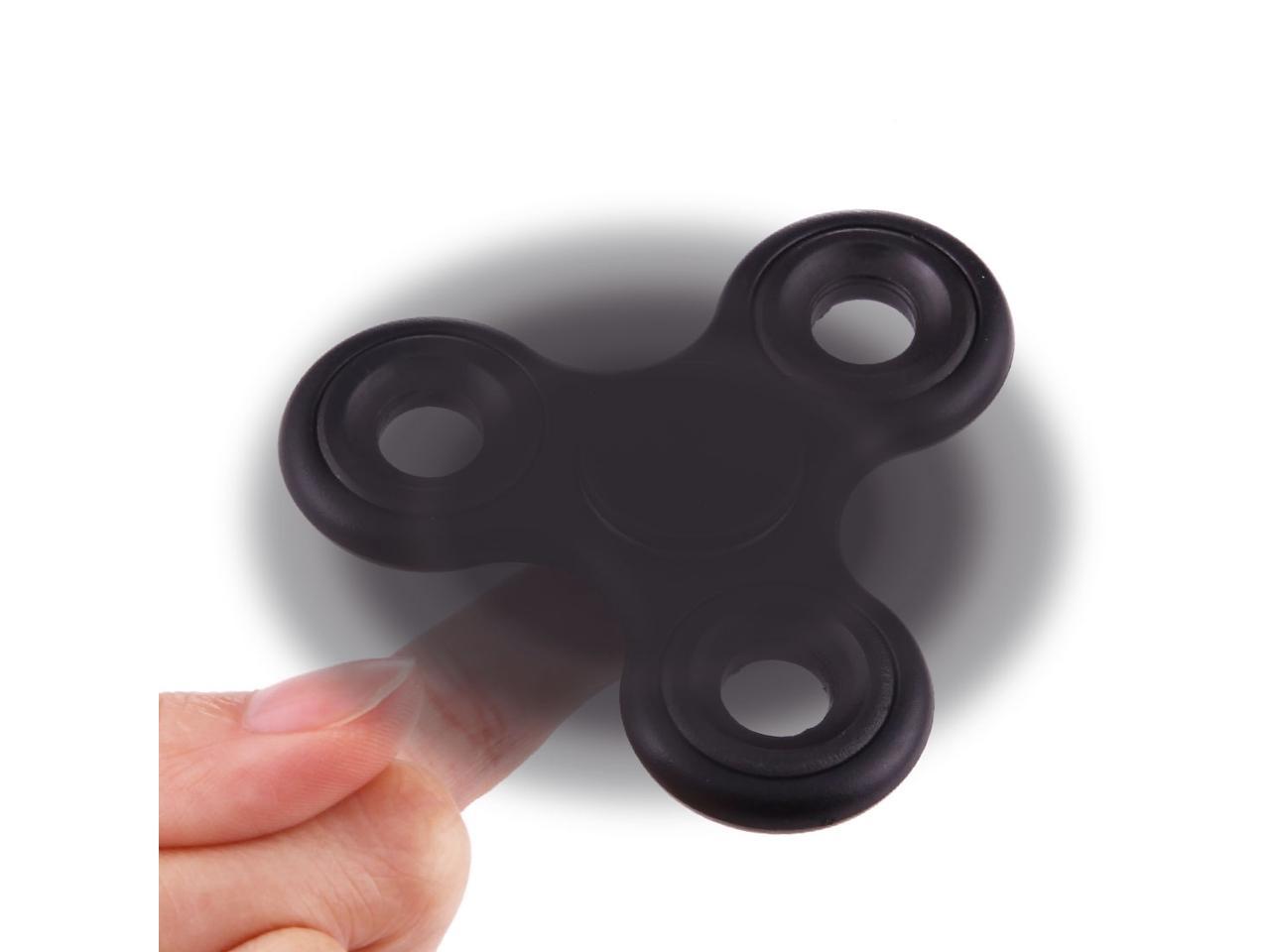 EyezOff Black Fidget Spinner ABS Material 1.5-min Rotation Time, Steel Beads Bearing