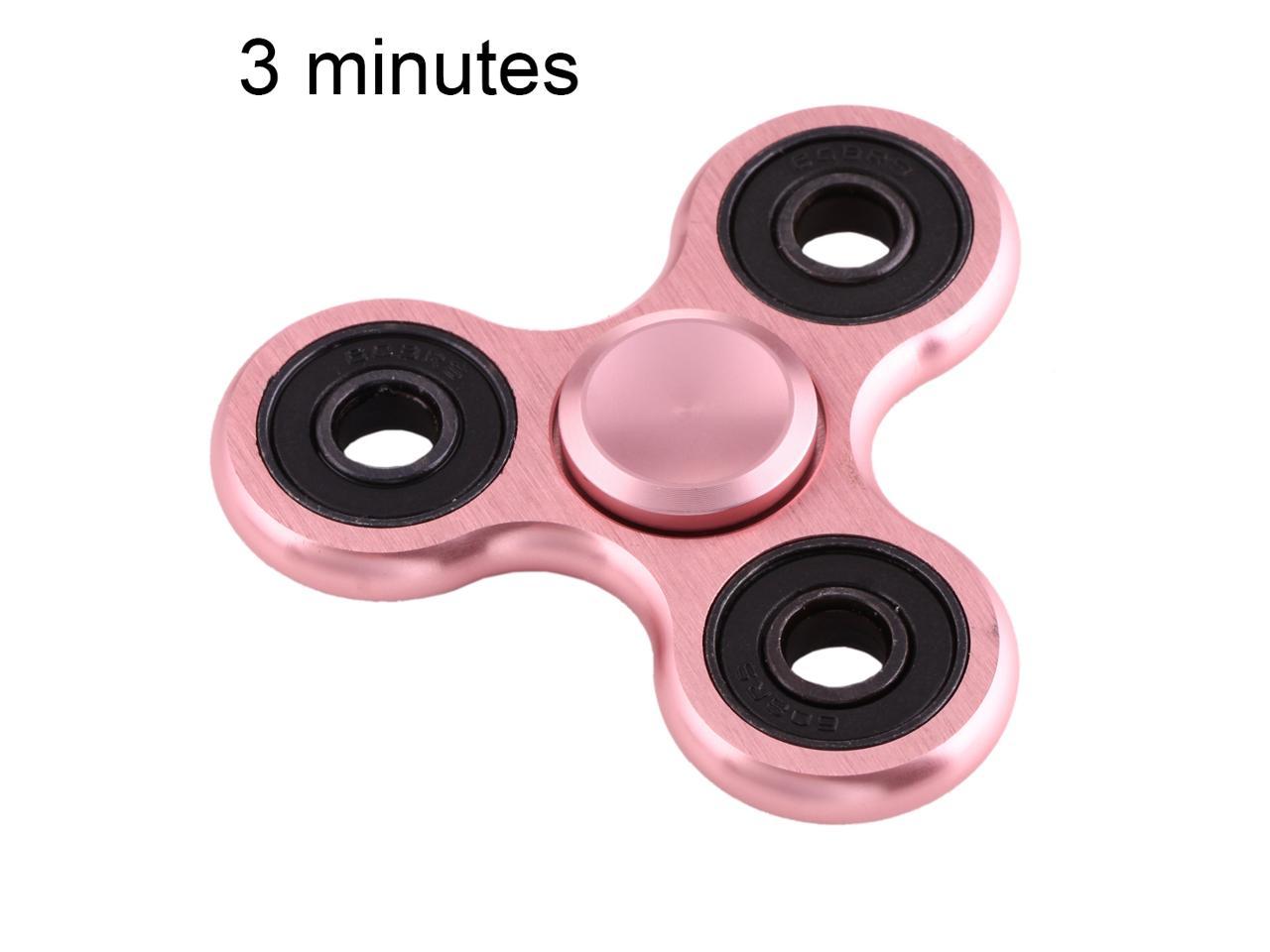 EyezOff Rose Gold Fidget Spinner Aluminium Alloy Material 3-min Rotation Time