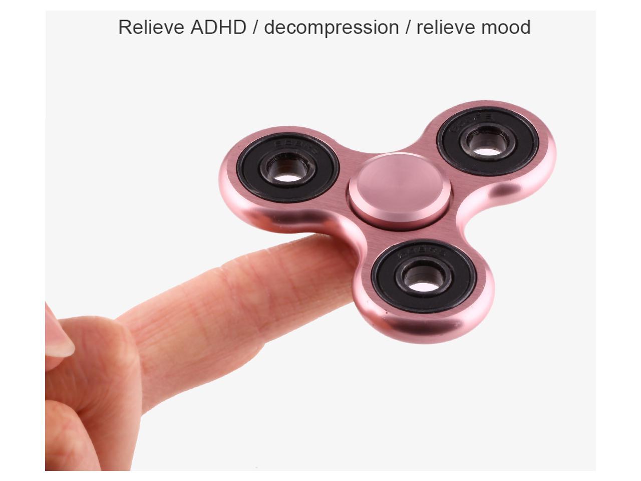 EyezOff Rose Gold Fidget Spinner Aluminium Alloy Material 3-min Rotation Time