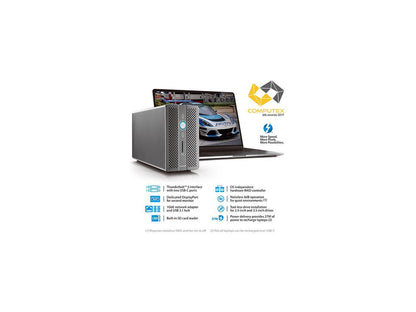 AKiTiO 12.0TB Thunder3 RAID Station - All-in-one Thunderbolt 3 Dock With RAID Storage. Model OWCTB3RSDK12T