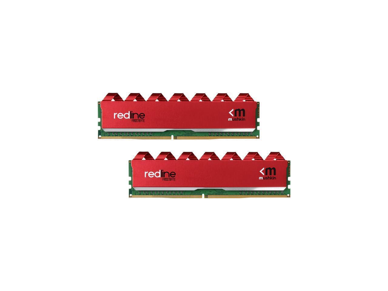Mushkin Redline 32GB (2X16GB) DDR4 UDIMM PC4-25600 3200Mhz FrostByte-G3-R Heatsink Desktop memory model MRA4U320GJJM16GX2