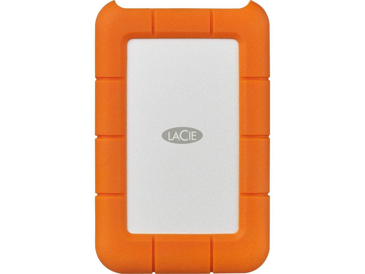 LaCie 4TB Rugged USB-C and USB 3.0 External Hard Drive (STFR4000400)