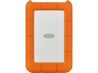 LaCie 4TB Rugged USB-C and USB 3.0 External Hard Drive (STFR4000400)