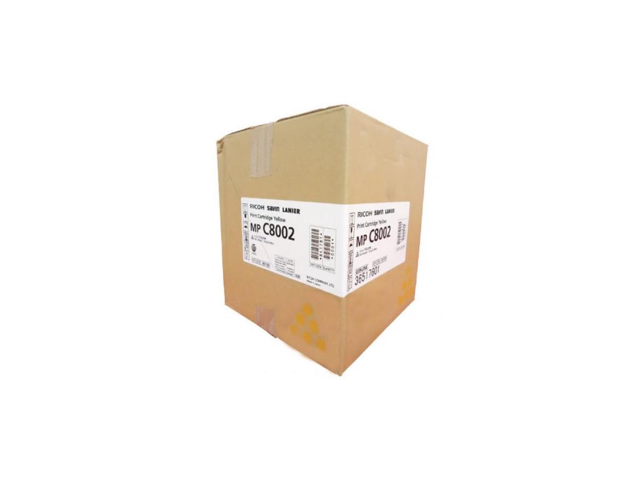 Yellow Toner Cartridge for Ricoh 841781 MP C6502SP, MP C8002SP, Genuine Ricoh Brand